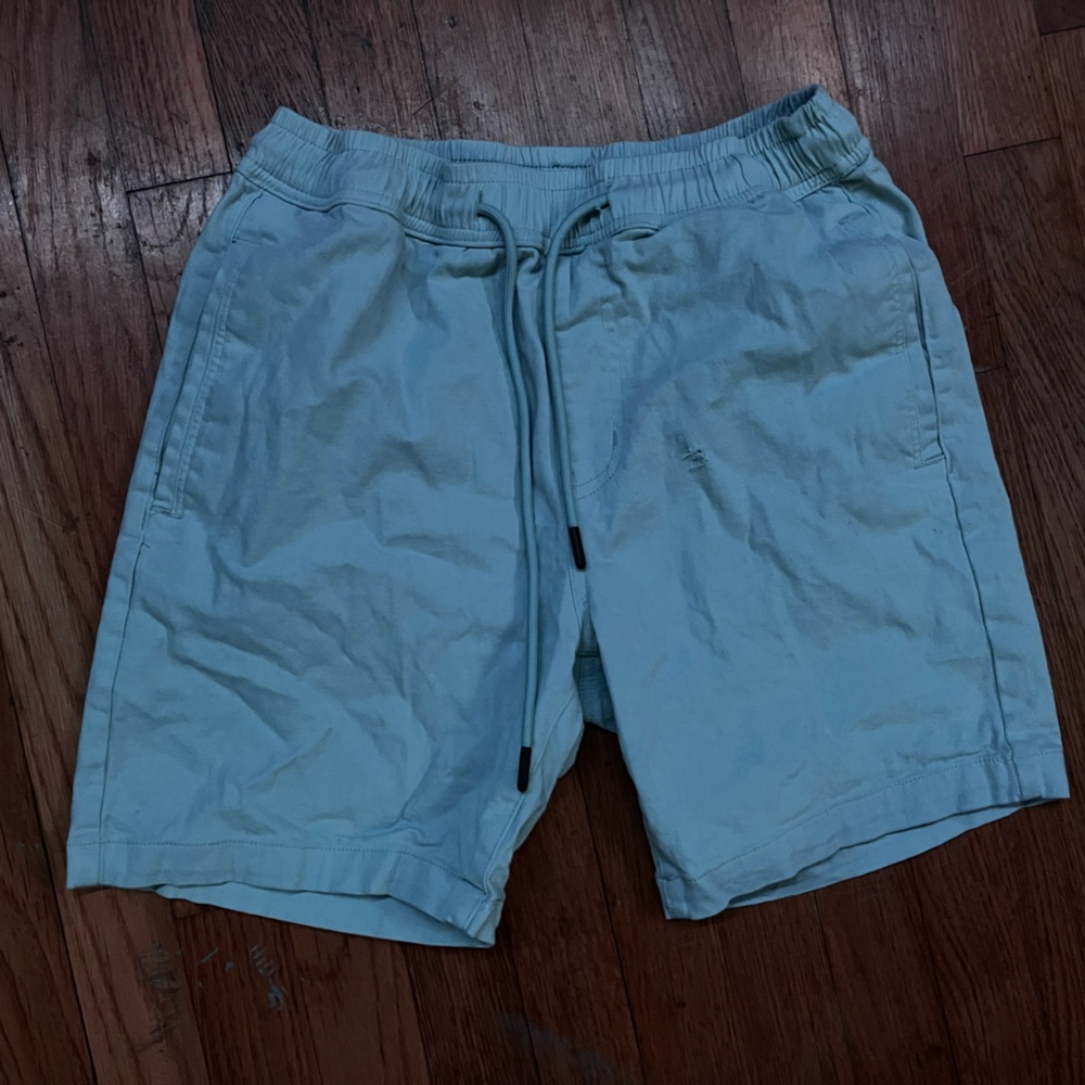 Light Blue Casual Shorts
